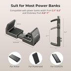 SMALLRIG Power Bank Holder, Power Bank Clamp Mount for Camera, Compatible with Width Range 2.1"–3.3" and Thickness Range 0.6"–1" Power Banks2790