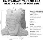 Running Hydration Vest for Men Women Water Backpack for Running 3L Running Hydration Pack for Trail Running Marathon Race Hiking