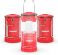 Eveready LED Camping Lantern 360 PRO (3-Pack), Super Bright Tent Lights, IPX4 Water Resistant LED Lanterns for Power Outage Hurricane Preparedness, (Batteries Included)