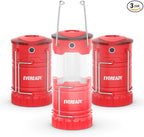 Eveready LED Camping Lantern 360 PRO (3-Pack), Super Bright Tent Lights, Rugged IPX4 Water Resistant LED Lanterns, 100 Hour Run-time (Batteries Included)