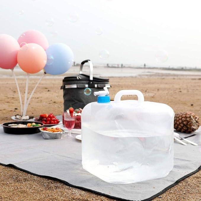 INNO STAGE 2 Pack Collapsible Water Container 2.6 Gallon with Spigot, Camping Water Storage Carrier Jug for Outdoors