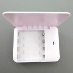 Battery Operated Phone Charger Emergency|USB Battery Powered Power Bank Portable 4 AA Batteries Powered Outlet (White)