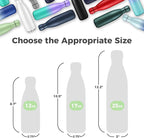 Volhoply 25oz Insulated Water Bottles Bulk 1/2/4 Pack, Metal Sports Water Bottles, Keeps Cold & Hot, BPA Free Leakproof Bottle (Green,4 Pack)