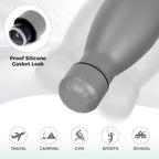 Volhoply 25oz Insulated Water Bottle 1/2/4 Pack, Double Wall Stainless Steel Vacuum Bottles, Keeps Cold & Hot, BPA Free Leak Proof Bottles (Gray,1 Pack)