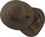 Home Prefer Outdoor UPF50+ Mesh Sun Hat Wide Brim Fishing Hat with Neck Flap Sun Hat for Men Women