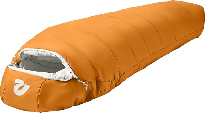 Retrospec Dream Sleeping Bag - 5, 15, 30 Mummy for Camping, Insulated Cold Weather, Lightweight Stuff Sack, Water-Resistant, Adjustable Draw Cords, Adult