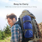 Sleeping Pad for Camping, Extra Thickness 5.5 Inch Ultralight Inflatable Sleeping Mat with Pillow Built-in Foot Pump, Compact Waterproof Camping air Mattress for Backpacking Hiking Traveling (Single)