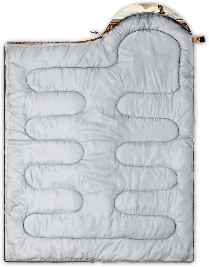 QOOMO Animals Camping Sleeping Bags,3 Season Warm & Cool Weather,Lightweight,Waterproof Sleeping Bags for Adults & Kids,Traveling,and Outdoors,Camping Gear Equipment