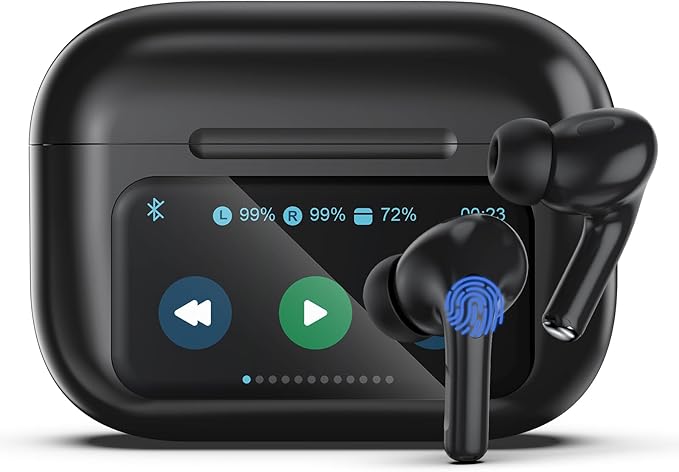 Ai Translation Earbuds Real Time 144 Languages & Accents Translator Earbuds with 8-Language Offline Translator Device Two Way, Auriculares de traducción for Language Learning Travel Business White