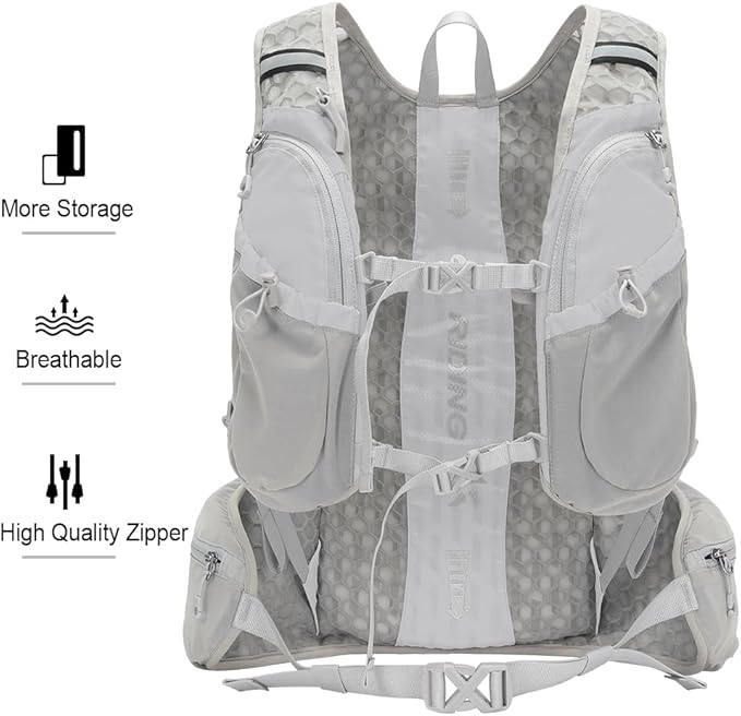 INOXTO Hydration Pack Backpack ，Water Backpack with 2L Leakproof Water Bladder, Running Hydration Vest for Man, Daypack for Cycling Motocross Climbing Trail Running
