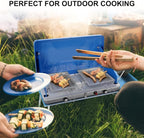 Camplux Propane Camping Stove 20,000 BTU, Camping Stoves 2 Burners with CSA Certification