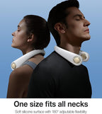 TORRAS COOLiFY [All-New, Upgraded Powerful Airflow] Industry-First Portable Neck Fan - Rechargeable, 360° Airflow, Hands-Free Bladeless Cooling, For Yard Work, Indoor, Outdoor Use - Elegant Ivory