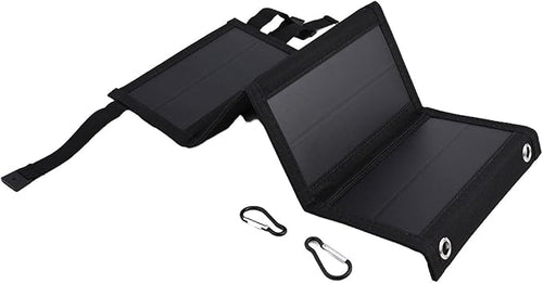 10W Foldable Solar Panel Charger Sustainable Mobile Device Power Bank for Outdoor Use with USB Output