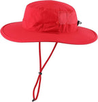 Connectyle Men's Sun Hat UPF 50+ Wide Brim Bucket Hats for Fishing Hiking Gardening Adjustable Boonie Hat Outdoor Safari Hats