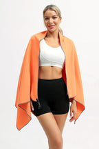 Eunzel Quick Dry Camping Towel, Microfiber Travel Towel 3 Size at 1 Pack,Fast Drying Towel Set for Camping, Beach, Gym, Sports, Yoga & Swimming Pool, Orange