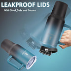 40 oz Tumbler with Handle and Straw or Convert to 40 oz Insulated Water Bottle Fits in Cup Holder. Stainless Steel Metal Water Flask with 2 Lids for Travel,Camping,Gym Sports Coffee Mug Thermal Cup