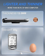 L4 Entry Level GPS Bike Computer Wireless, Laminated 2.3" Screen, Ultra Thin and Lightweight Bike Speedometer, IPX7 Waterproof, Bluetooth ANT+ Cycling Computer