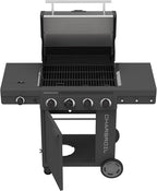 Charbroil Performance Series 4-Burner Gas Grill Cabinet with Side Burner, Gray - 463254025