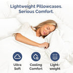 Pillowcases - Ultra Soft Hotel Quality Pillowcase Covers - Comfy, Cozy & Wrinkle Free - Shrinkage and Fade Resistant - Machine Washable Pillow Protectors - (King, Antique White, 4 Piece Set)