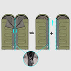 Night Cat Camping Sleeping Bag for Adults 3 Seasons Portable Lightweight Backpacking Hiking Traveling Indoor Outdoor Temperature 5-15℃ 2.6x6.3ft Switch to a Quilt or Blanket