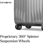 Samsonite UpLIFT Carry-On Hardside Luggage with Spinner Wheels - Airline-Approved, TSA Lock, Adjustable Handle System - Polycarbonate Hard Suitcase for Ultra Lightweight Travel - Silver Shimmy
