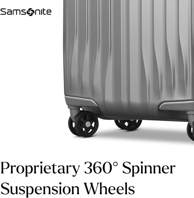 Samsonite UpLIFT Large Checked Hardside Luggage with Spinner Wheels - Airline-Approved, TSA Lock, Adjustable Handle System - Polycarbonate Hard Suitcase for Ultra Lightweight Travel - Phantom Black
