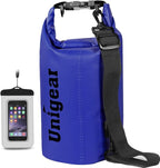 Unigear Dry Bag Waterproof, 2L/5L/10L/20L/30L/40L Floating and Lightweight Bags for Kayaking, Boating, Fishing, Swimming and Camping with Waterproof Phone Case