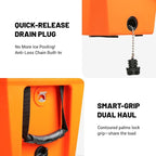 EchoSmile Ultra-Light Hard Cooler 35L/37qt, Outdoor Insulated Ice Chest Box