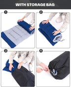 Sportneer Camping Cot: 1200D Double Layer Oxford Camping Cots for Adults - Heavy-Duty Foldable Cots for Camping Travel Tent Day Outdoor & Home Guest, Camping Cots with Mattress Carry Bag & 2 Pockets