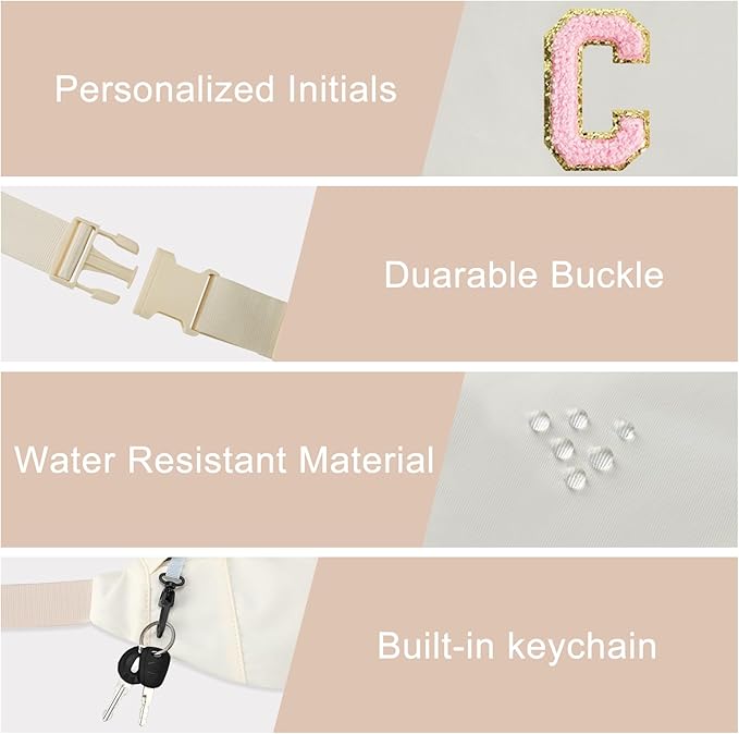 MAXTOP Large Crossbody Fanny Pack with 4-Zipper Pockets,Gifts for Enjoy Sports Festival Workout Traveling Running Casual Hands-Free Wallets Waist Pack Phone Bag Carrying All Phones