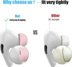 3 Pairs Replacement Ear Tips for AirPods Pro 1st & 2nd Generation with Noise Reduction Hole, Silicone Ear Tips for AirPods Pro with Portable Storage Box and Fits in Charging Case (Medium, Pink)