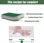 Self Inflating Sleeping Pad, 3.15" Ultra-Thick Memory Foam Camping Pad 4 Season Camping Pad for Easy Inflate&Deflate, 9.5 R-Value Insulated Camping Mattress Pad for Camp Travel Car Tent