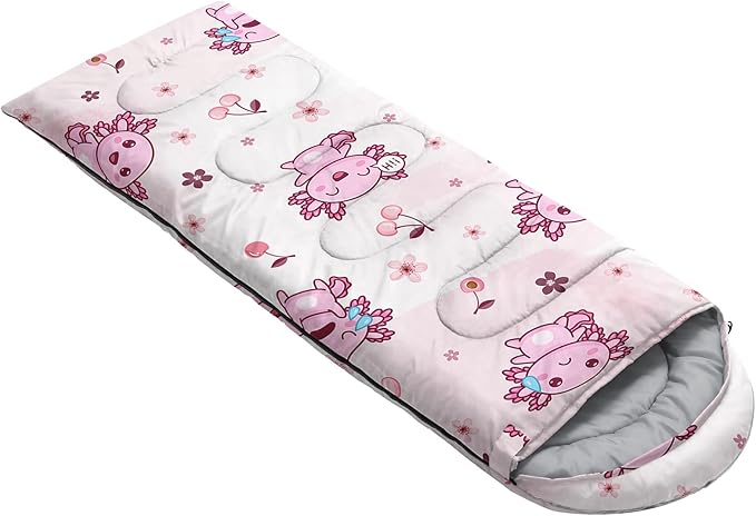 QOOMO Camping Sleeping Bags,3 Season Warm & Cool Weather,Lightweight,Waterproof Sleeping Bags for Adults & Kids,Traveling,and Outdoors,Camping Gear Equipment