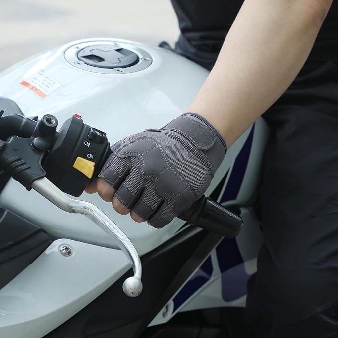 FIORETTO Fingerless Gloves for Airsoft Shooting Half Finger Hunting Hiking Cycling Driving Motorcycle Climbing Work Gloves M210603