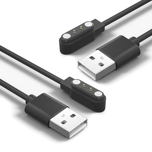 [2-Pack] AR-01 Smart Watch Charger, Magnetic Charging Cable for Fitpolo AR-01 & Aeac AR-01 SmartWatch