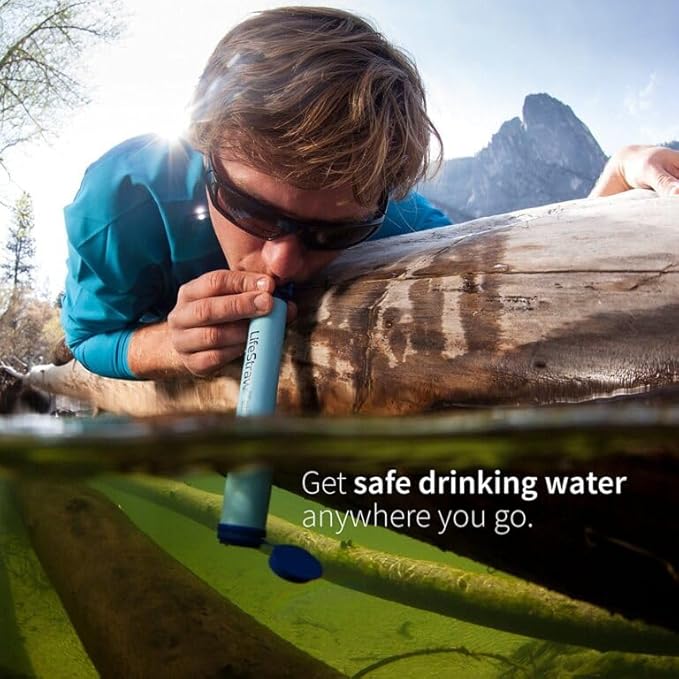 LifeStraw Personal Water Filter for Hiking, Camping, Travel, and Emergency Preparedness