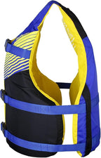 Stohlquist Universal Fit Adult Life Jacket PFD (4 Pack) Coast Guard Approved, for Men and Women 90+ lbs, Lightweight Neoprene and Adjustable, Ideal for Boating, Kayaking & Water Sports