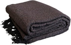 Open Road Goods Solid Color Mexican Yoga Blanket – Large Handwoven Throw for Yoga, Beach, Camping or Home – Soft and Durable Cotton Blend
