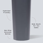 Corkcicle Classic Sport Canteen Insulated Water Bottle - Keeps Beverages Cold 25 Hours - Triple Insulated - Summer Drinkware Gift - Keeps Drinks Ice Cold - Leak-Proof Cap - 32 oz - Flint