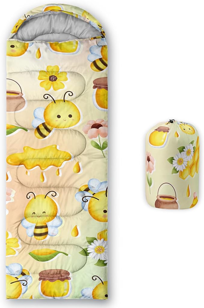 QOOMO Camping Sleeping Bags,3 Season Warm & Cool Weather,Lightweight,Waterproof Sleeping Bags for Adults & Kids,Traveling,and Outdoors,Camping Gear Equipment