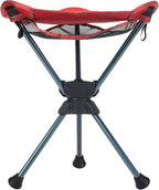 GRAND TRUNK Compass 360° Swivel Stool – Clay Red | Lightweight, Foldable & Waterproof with Carry Bag | Portable Camping Seat for Hunting, Fishing & Outdoor Sports