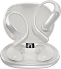 AI Translation Earbuds Real Time: OWS 3 in 1 Translator Earbuds for iOS & Android, Supporting 144 Languages with 60-Hour Battery Translator Headphones for Travel Business Meetings & Learning Silvery