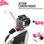 G2RISE Full Face Snorkel Mask Adults Snorkeling Set Gear for Kids with Detachable Camera Mount, Safe Breathing, Anti Fog Anti Leak