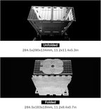 Fire Maple Maverick Wood Stove | Portable Durable Stainless Steel Campfire Stove with Grill | Ideal for Camping Backpacking Hiking Trips (Square Version)