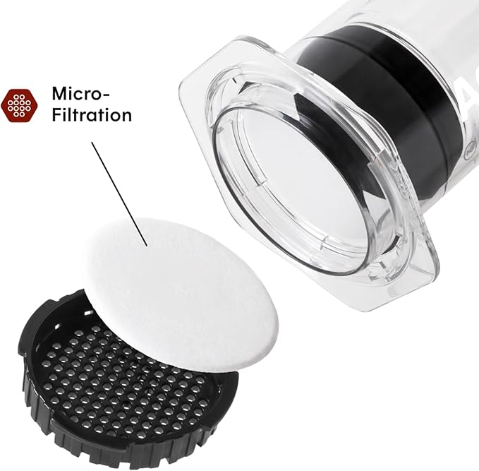 AeroPress Clear XL Coffee Press, All-in-One Large French Press, Pour-Over & Espresso Style Manual Brewer, 2 Min Brew for Less Bitterness, More Flavor, Portable Coffee Maker, Travel & Camping