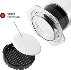 AeroPress Clear XL Coffee Press, All-in-One Large French Press, Pour-Over & Espresso Style Manual Brewer, 2 Min Brew for Less Bitterness, More Flavor, Portable Coffee Maker, Travel & Camping