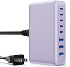 USB C Charger 300W USB C Charger Block 8-Ports GaN IV Fast Charging Station,PD 100W Laptop Charging Hub Wall Adapter Compatible with MacBook/Air,DELL,Steam Desk,iPhone 16/15/14,Galaxy S24 etc