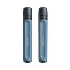 LifeStraw Peak Series - Personal Water Filter Straw for Backup Filtration, Emergency, Survival, and Ultralight Hydration, Mountain Blue, 2 Pack