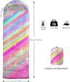 Sleeping Bags for Adults Kids,Backpacking Camping Sleeping Bag for Girls Boys Lightweight Waterproof Cold/Warm Weather Sleeping Bag for All Season