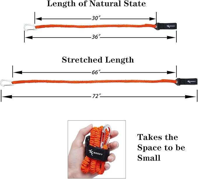 Kayak Paddle Leash Kayak Rod Leash Kayak Paddle Lanyard Stretchable Coiled Lanyard Leash Kayak Fishing Accessories for Kayak and Paddles